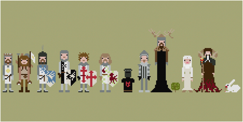Illustration for article titled I Want All These Impossibly Cool 8-Bit Cross-Stitches